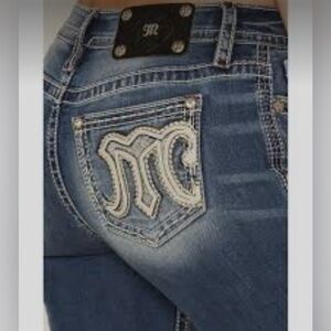 NWT Miss Me Bootcut Jeans -  Stonewashed blue “M” on pockets